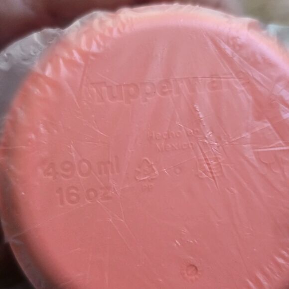 Tupperware ECO To Go Travel Cup Tumbler 16oz Orange Watermelon Sippy New - Picture 9 of 9